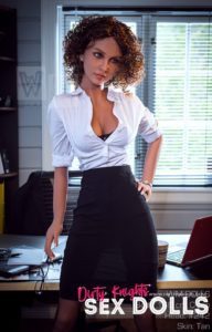 Beautiful sex doll created for Dirty Knights Sex Dolls posing nude at office (28)