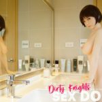 Akira silicone sex doll posing sexy before shower for Dirty Knights Sex Dolls website (23)